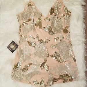 Gold Sequin Romber never worn
